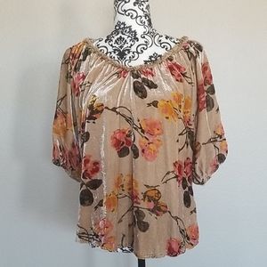 Sundance all hours velvet floral tunic